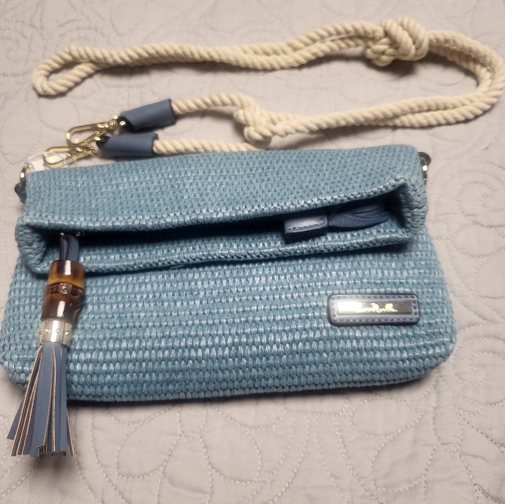 Woven Clutch With Strap